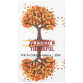 Herbst Baum Frohes Erntedankfest Gesegnet  Tischdecke (Vorderseite)