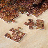Herbst-Baum-Klotz-Kabinen-Foto-Puzzlespiel Puzzle (Seite)