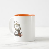 Herbst-Baum-Monogramm S Zweifarbige Tasse (Vorderseite Links)