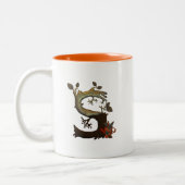 Herbst-Baum-Monogramm S Zweifarbige Tasse (Links)