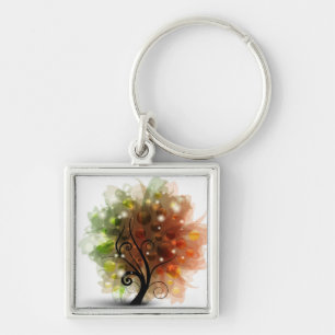 Herbst-Baum Schlüsselanhänger
