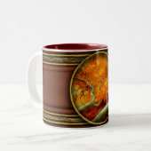 Herbst - Baum - Serpentine Zweifarbige Tasse (Vorderseite Links)