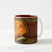 Herbst - Baum - Serpentine Zweifarbige Tasse (VorderseiteRechts)