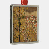 Herbst-Baum Silbernes Ornament (Rechts)