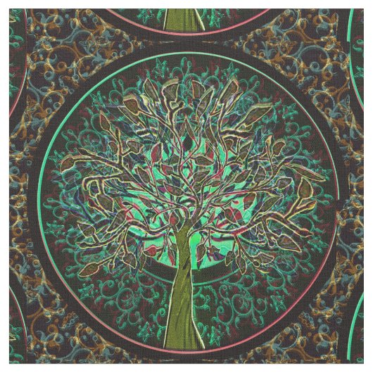 Herbst-Baum Stoff (Nahaufnahme)