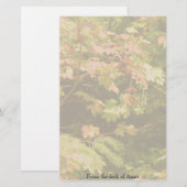 Herbst-Baum verlässt personalisiertes Briefpapier (Vorne/Hinten)