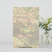 Herbst-Baum verlässt personalisiertes Briefpapier (Stehend Vorderseite)