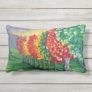 "Herbst-Bäume 2" Kissen im Freien