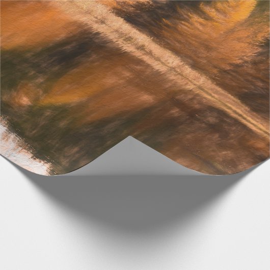 Herbst Bäume Der Mensch und die Weintrauben Geschenkpapier (Ecke)