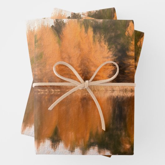 Herbst Bäume Der Mensch und die Weintrauben Geschenkpapier Set (Beispiel)