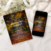 Herbst Bäume Herbst Equinox Feier Einladung