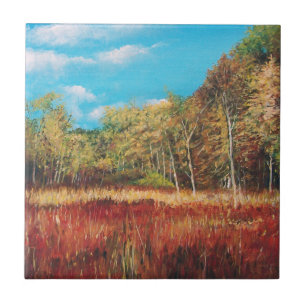 Herbst Bäume Landschaft Keramik Locarno Fliese