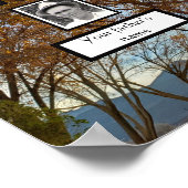 Herbst Bäume Sonnenuntergang Drei Generationen Fam Poster (Ecke)