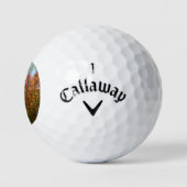 Herbst Bäume und Blue Sky Herbst Natur Fotografie Golfball (Logo)