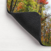 Herbst Bäume und Blue Sky Herbst Natur Fotografie Mousepad (Ecke)