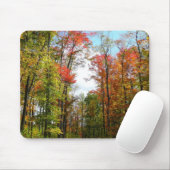 Herbst Bäume und Blue Sky Herbst Natur Fotografie Mousepad (Mit Mouse)