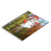 Herbst Bäume und Blue Sky Herbst Natur Fotografie Notizblock (Linke Seite)