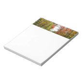 Herbst Bäume und Blue Sky Herbst Natur Fotografie Notizblock (Rotiert)