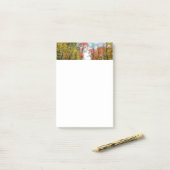 Herbst Bäume und Blue Sky Herbst Natur Fotografie Post-it Klebezettel (Auf Schreibtisch)