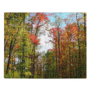 Herbst Bäume und Blue Sky Herbst Natur Fotografie Puzzle