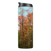 Herbst Bäume und Blue Sky Herbst Natur Fotografie Thermosbecher (Nach rechts gedreht)