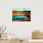 Herbst Bäume und Marshland Neufundland Kanada Poster (Küche)