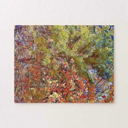 Herbst Bäume Wald Natur Puzzle (Horizontal)
