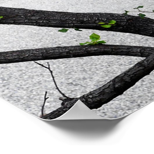 Herbst-Baumzweige Poster (Ecke)