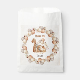 Herbst bear 1. Geburtstag Gefälligkeitsags Geschenktütchen