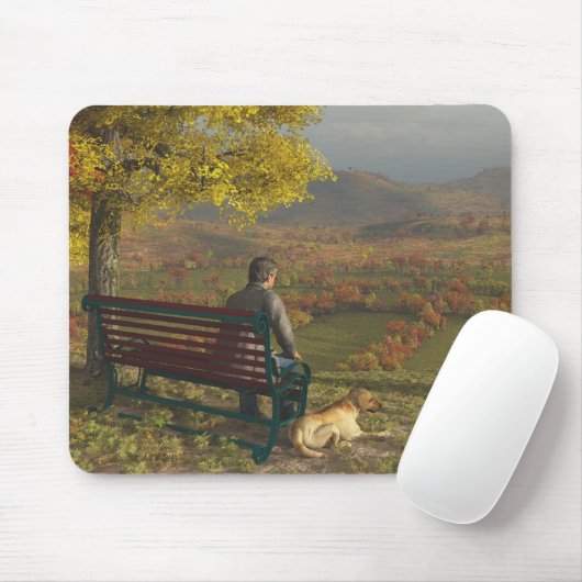 Herbst-Begleiter Mousepad (Mit Mouse)