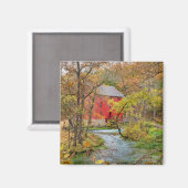 Herbst bei Alley Mill Magnet (Vorderseite/Rückseite)