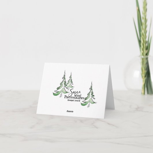 Herbst bei Blackbird Karte (Rückseite)