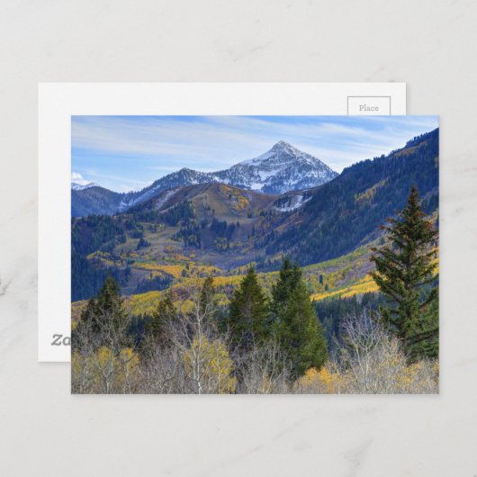 Herbst bei Cascade Peak and Sundino Postkarte (Vorne/Hinten)