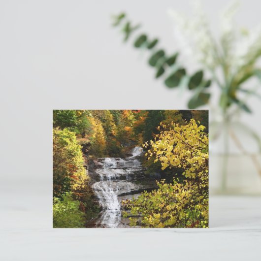 Herbst bei den Buttermilchfällen Postkarte (Stehend Vorderseite)