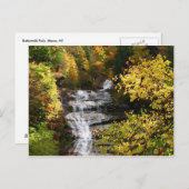 Herbst bei den Buttermilchfällen Postkarte (Vorne/Hinten)