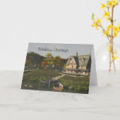 Herbst bei der Geburtskarte des Sees Karte (Gelbe Blume)