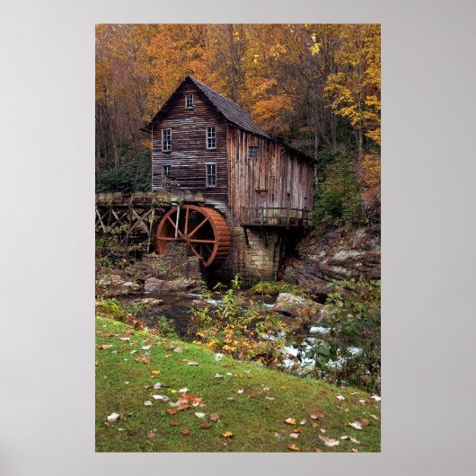 Herbst bei der Großmühle Poster (Vorne)