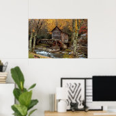 Herbst bei der Großmühle Poster (Heimbüro)