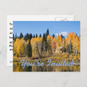 Herbst bei Glacier Springs Einladung Postkarte (Vorne/Hinten)