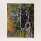 Herbst bei Glade Creek Grist Mill in West Virginia Puzzle (Vertikal)
