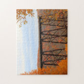 Herbst bei Kinzua Bridge Family Fun Time Puzzle (Vertikal)