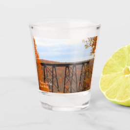Herbst bei Kinzua Bridge Souvenir Schnapsglas