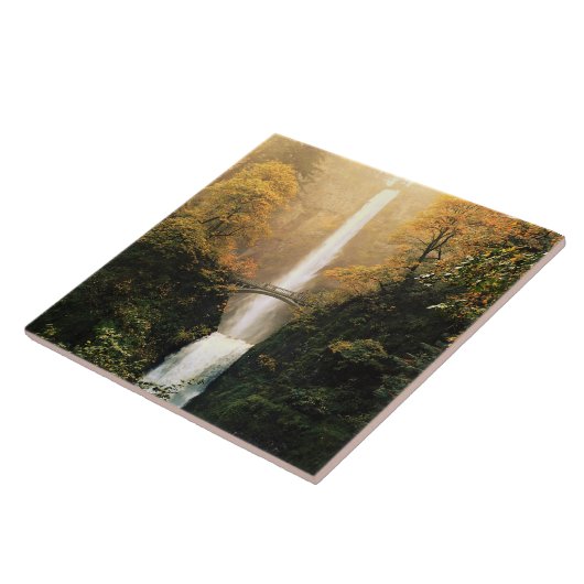 Herbst bei Multnomah Falls, OR Fliese (Seite)