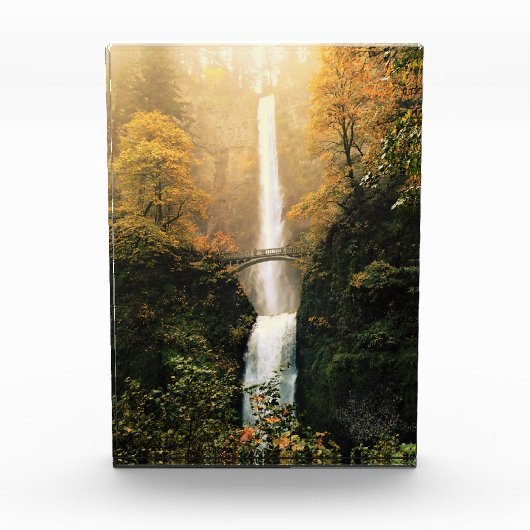 Herbst bei Multnomah Falls, OR Fotoblock (Vorderseite)