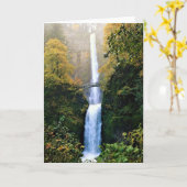 Herbst bei Multnomah Falls, OR Karte (Gelbe Blume)