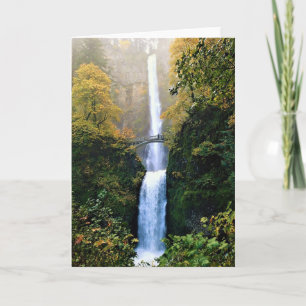 Herbst bei Multnomah Falls, OR Karte