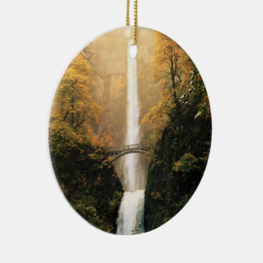 Herbst bei Multnomah Falls, OR Keramik Ornament (Rechts)