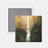 Herbst bei Multnomah Falls, OR Magnet (Vorderseite/Rückseite)