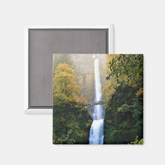Herbst bei Multnomah Falls, OR Magnet (Vorderseite/Rückseite)