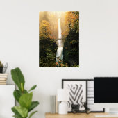 Herbst bei Multnomah Falls, OR Poster (Heimbüro)